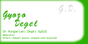 gyozo degel business card